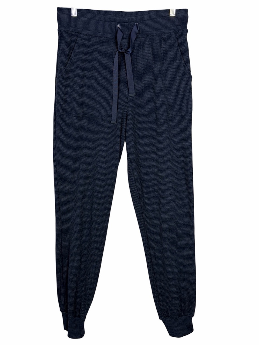 TravisMathew Long Weekend Navy Blue Waffle Knit Jogger Pants Women's M